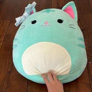treasure - blue cat - squishmellow - 18”